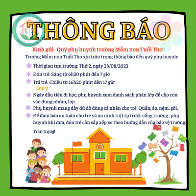 Thông báo nhập học