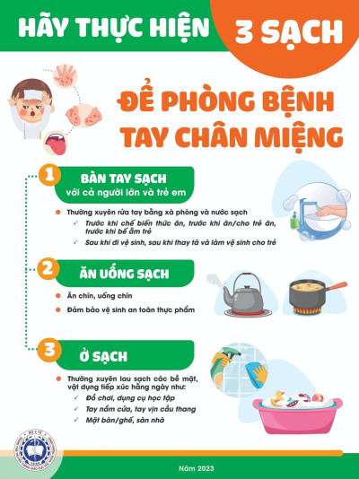DẤU HIỆU VÀ CÁCH PHÒNG TRÁNH BỆNH TAY CHÂN MIỆNG CHO TRẺ EM