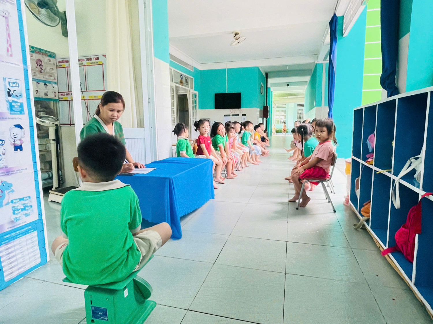 HOẠT ĐỘNG THEO DÕI SỨC KHỎE CÂN NẶNG VÀ CHIỀU CAO CHO TRẺ.